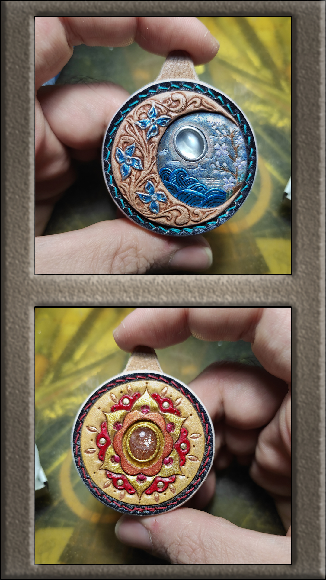 گردنبند حلقه ای دوتایی - Image 3